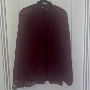 Wine red colored blouse. Size 2xl